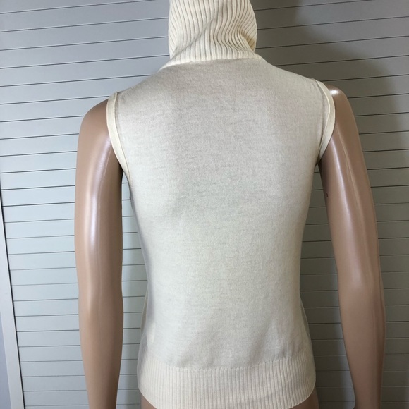 CIVIDINI merino mock neck sleeveless sweater - Picture 5 of 9